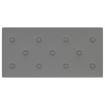 vidaXL Panouri de perete 12 buc. gri 60x30 cm piele ecologică 2,16 m²