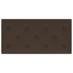 vidaXL Panouri perete 12 buc. maro, 60x30 cm piele ecologică 2,16 m² vidaXL Panouri perete 12 buc. maro, 60x30 cm piele ecologică 2,16 m²