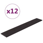vidaXL Panouri perete 12 buc. negru, 90x15 cm piele ecologică 1,62 m² vidaXL Panouri perete 12 buc. negru, 90x15 cm piele ecologică 1,62 m²