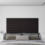 vidaXL Panouri perete 12 buc. negru, 90x15 cm piele ecologică 1,62 m² vidaXL Panouri perete 12 buc. negru, 90x15 cm piele ecologică 1,62 m²