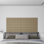vidaXL Panouri de perete 12 buc. cappuccino 90x15 cm piele eco 1,62 m² vidaXL Panouri de perete 12 buc. cappuccino 90x15 cm piele eco 1,62 m²