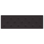 vidaXL Panouri de perete 12 buc. negru, 90x30 cm, piele eco 3,24 m²