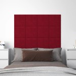 vidaXL Panouri de perete 12 buc. roșu vin 30x30 cm catifea 1,08 m² vidaXL Panouri de perete 12 buc. roșu vin 30x30 cm catifea 1,08 m²