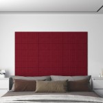 vidaXL Panouri de perete 12 buc. roșu vin 60x30 cm catifea 2,16 m² vidaXL Panouri de perete 12 buc. roșu vin 60x30 cm catifea 2,16 m²