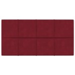 vidaXL Panouri de perete 12 buc. roșu vin 60x30 cm catifea 2,16 m² vidaXL Panouri de perete 12 buc. roșu vin 60x30 cm catifea 2,16 m²