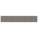 vidaXL Panouri de perete 12 buc. gri deschis 90x15 cm catifea 1,62 m² vidaXL Panouri de perete 12 buc. gri deschis 90x15 cm catifea 1,62 m²