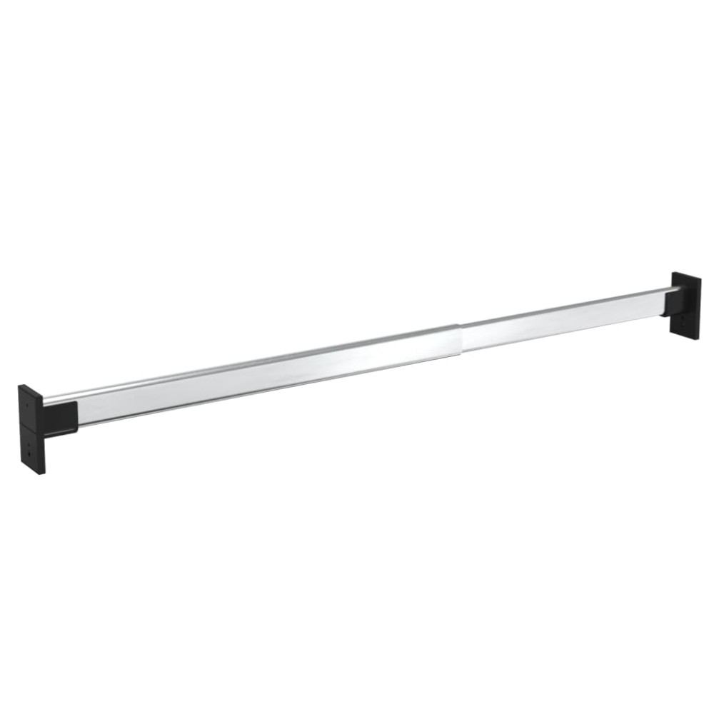 vidaXL Șine telescopice pentru dulap, 2 buc., argintiu, 58-100 cm
