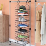 vidaXL Organizator pentru dulap suspendat, cu 7 rafturi vidaXL Organizator pentru dulap suspendat, cu 7 rafturi