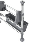 vidaXL Organizator de bucătărie reglabil, aluminiu vidaXL Organizator de bucătărie reglabil, aluminiu