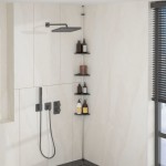 vidaXL Raft de colț pentru duș telescopic 4 niveluri argintiu aluminiu vidaXL Raft de colț pentru duș telescopic 4 niveluri argintiu aluminiu