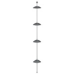 vidaXL Raft de colț pentru duș telescopic 4 niveluri argintiu aluminiu vidaXL Raft de colț pentru duș telescopic 4 niveluri argintiu aluminiu