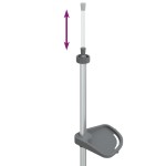 vidaXL Raft de colț pentru duș telescopic 4 niveluri argintiu aluminiu vidaXL Raft de colț pentru duș telescopic 4 niveluri argintiu aluminiu