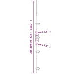 vidaXL Raft de colț pentru duș telescopic 4 niveluri argintiu aluminiu vidaXL Raft de colț pentru duș telescopic 4 niveluri argintiu aluminiu