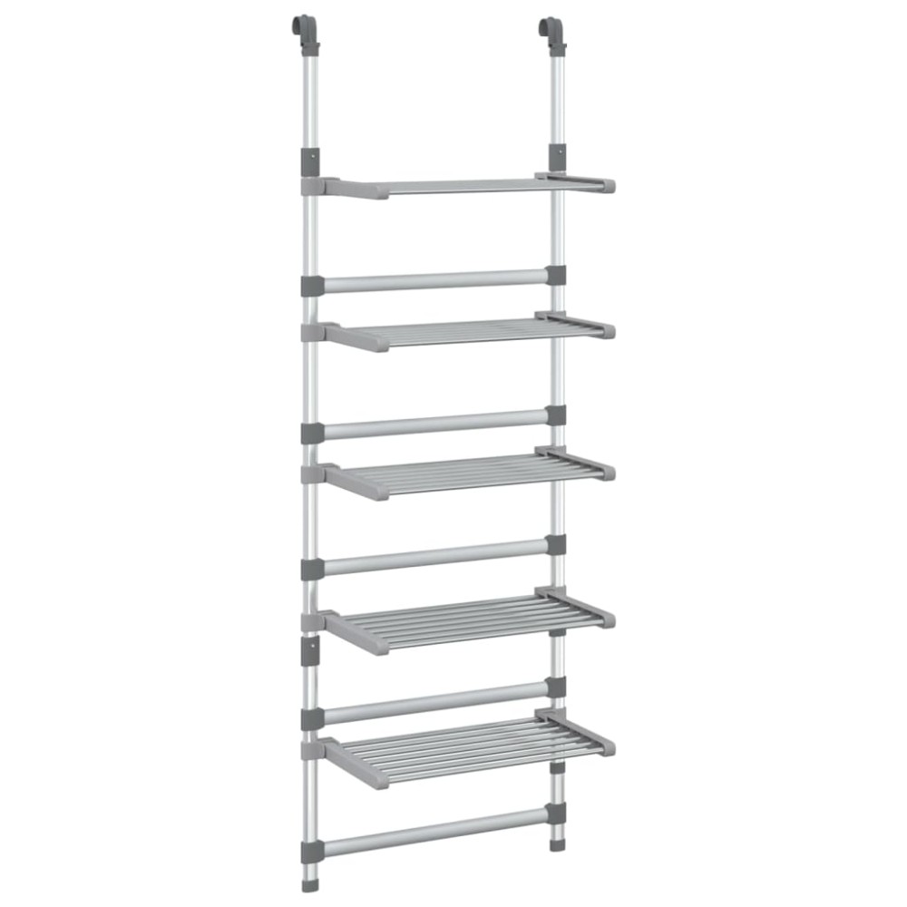 vidaXL Suport de uscare rufe suspendat, 5 niveluri, aluminiu
