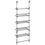 vidaXL Suport de uscare rufe suspendat, 5 niveluri, aluminiu vidaXL Suport de uscare rufe suspendat, 5 niveluri, aluminiu