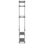 vidaXL Suport de haine cu 3 niveluri, argintiu, 59x29x192 cm, aluminiu vidaXL Suport de haine cu 3 niveluri, argintiu, 59x29x192 cm, aluminiu