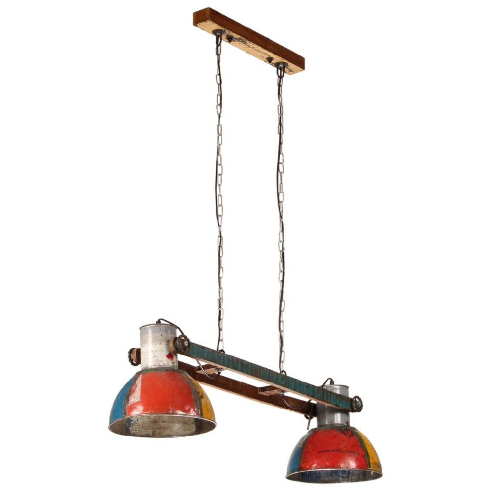 vidaXL Lustră suspendată industrială 25 W, multicolor, 111 cm E27