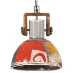 vidaXL Lustră suspendată industrială 25 W multicolor 30 cm E27 rotund vidaXL Lustră suspendată industrială 25 W multicolor 30 cm E27 rotund