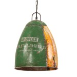 vidaXL Lustră suspendată industrială 25 W multicolor 32 cm E27 rotund vidaXL Lustră suspendată industrială 25 W multicolor 32 cm E27 rotund