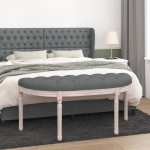 vidaXL Bancă, gri închis, 110,5x45x49 cm, material textil vidaXL Bancă, gri închis, 110,5x45x49 cm, material textil