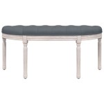 vidaXL Bancă, gri închis, 110,5x45x49 cm, catifea vidaXL Bancă, gri închis, 110,5x45x49 cm, catifea