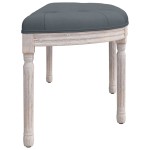 vidaXL Bancă, gri închis, 110,5x45x49 cm, catifea vidaXL Bancă, gri închis, 110,5x45x49 cm, catifea