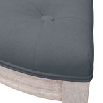 vidaXL Bancă, gri închis, 110,5x45x49 cm, catifea vidaXL Bancă, gri închis, 110,5x45x49 cm, catifea