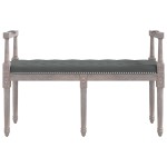 vidaXL Bancă, gri închis, 110x40x70 cm, textil vidaXL Bancă, gri închis, 110x40x70 cm, textil