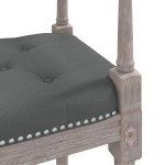 vidaXL Bancă, gri închis, 110x40x70 cm, textil vidaXL Bancă, gri închis, 110x40x70 cm, textil