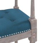 vidaXL Bancă, albastru, 110x40x70 cm, catifea vidaXL Bancă, albastru, 110x40x70 cm, catifea
