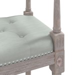 vidaXL Bancă, gri deschis, 110x40x70 cm, catifea vidaXL Bancă, gri deschis, 110x40x70 cm, catifea