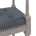 vidaXL Bancă, gri închis, 110x40x70 cm, catifea vidaXL Bancă, gri închis, 110x40x70 cm, catifea