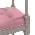 vidaXL Bancă, roz, 110x40x70 cm, catifea vidaXL Bancă, roz, 110x40x70 cm, catifea