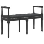 vidaXL Bancă, negru, 110x40x70 cm, catifea vidaXL Bancă, negru, 110x40x70 cm, catifea