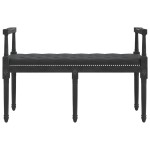 vidaXL Bancă, negru, 110x40x70 cm, catifea vidaXL Bancă, negru, 110x40x70 cm, catifea