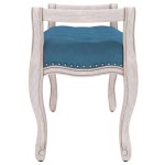 vidaXL Bancă, albastru, 110x45x60 cm, catifea vidaXL Bancă, albastru, 110x45x60 cm, catifea