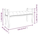 vidaXL Bancă, roz, 110x45x60 cm, catifea vidaXL Bancă, roz, 110x45x60 cm, catifea