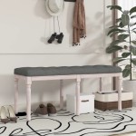 vidaXL Bancă, gri închis, 110x40x49 cm, textil vidaXL Bancă, gri închis, 110x40x49 cm, textil