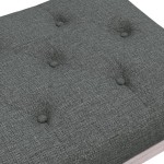 vidaXL Bancă, gri închis, 110x40x49 cm, textil vidaXL Bancă, gri închis, 110x40x49 cm, textil