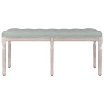 vidaXL Bancă, gri deschis, 110x40x49 cm, catifea vidaXL Bancă, gri deschis, 110x40x49 cm, catifea