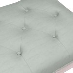 vidaXL Bancă, gri deschis, 110x40x49 cm, catifea vidaXL Bancă, gri deschis, 110x40x49 cm, catifea