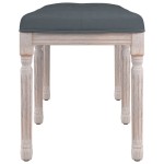 vidaXL Bancă, gri închis, 110x40x49 cm, catifea vidaXL Bancă, gri închis, 110x40x49 cm, catifea