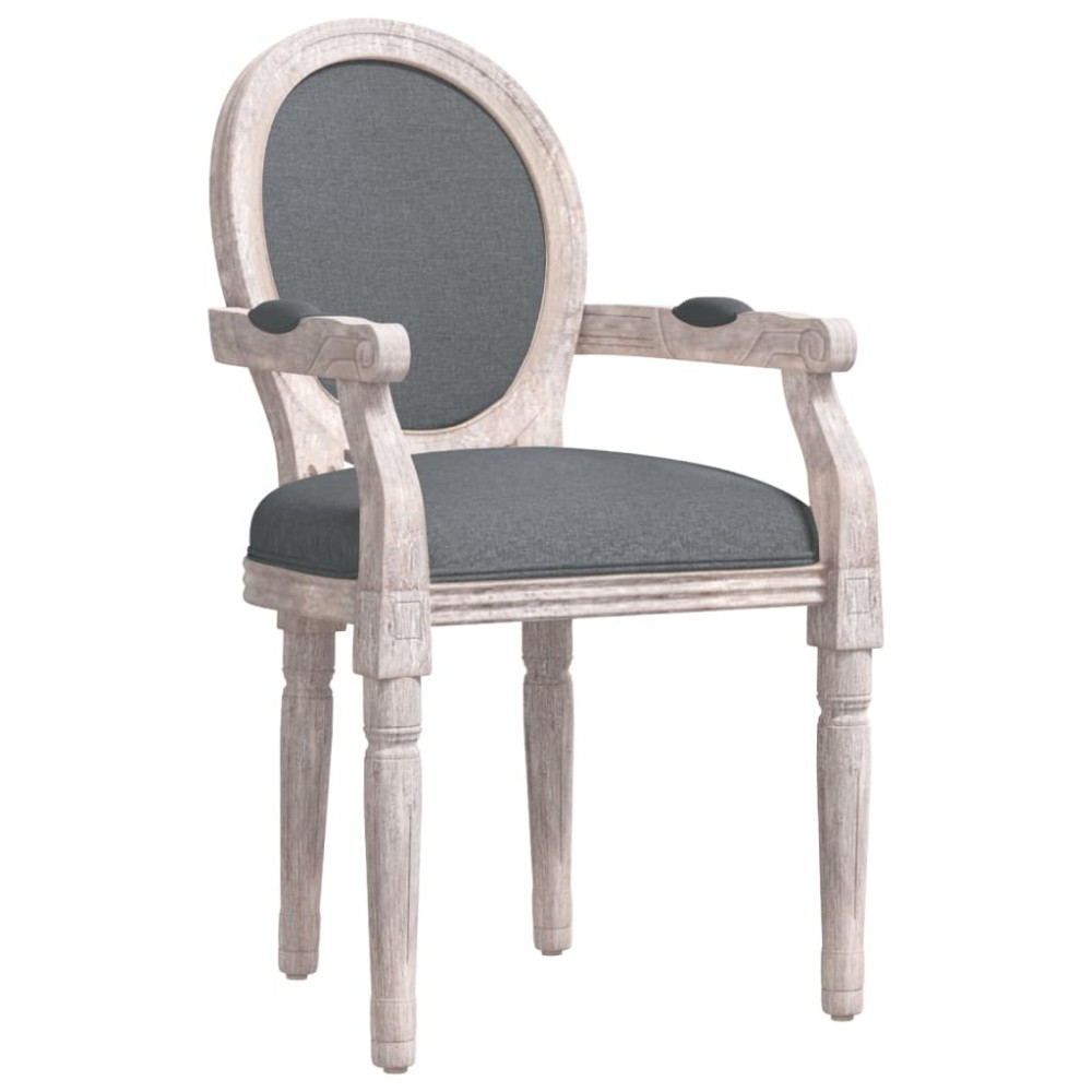 vidaXL Scaun de bucătărie, gri închis, 54x56x96,5 cm, material textil