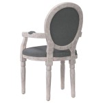 vidaXL Scaun de bucătărie, gri închis, 54x56x96,5 cm, material textil