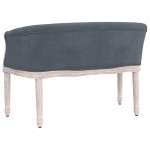 vidaXL Bancă, gri închis, 98x56x69 cm, catifea vidaXL Bancă, gri închis, 98x56x69 cm, catifea