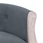 vidaXL Bancă, gri închis, 98x56x69 cm, catifea vidaXL Bancă, gri închis, 98x56x69 cm, catifea