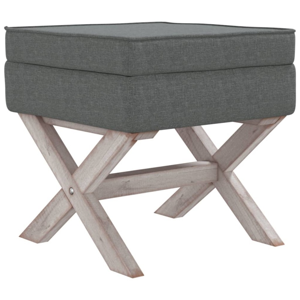 vidaXL Taburet de depozitare, gri închis, 45x45x49 cm, material textil