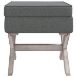 vidaXL Taburet de depozitare, gri închis, 45x45x49 cm, material textil vidaXL Taburet de depozitare, gri închis, 45x45x49 cm, material textil