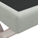 vidaXL Taburet de depozitare, gri deschis, 110x45x49 cm, catifea