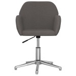 vidaXL Scaun de birou pivotant, gri închis, material textil vidaXL Scaun de birou pivotant, gri închis, material textil